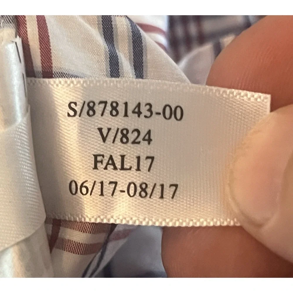 Banana Republic‎ mens checkered grant fit dress shirt XL